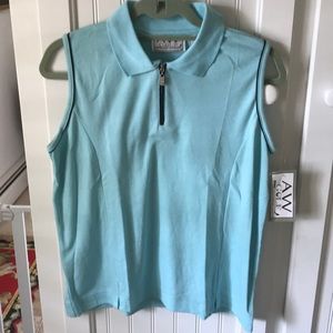 Sleeveless golf shirt